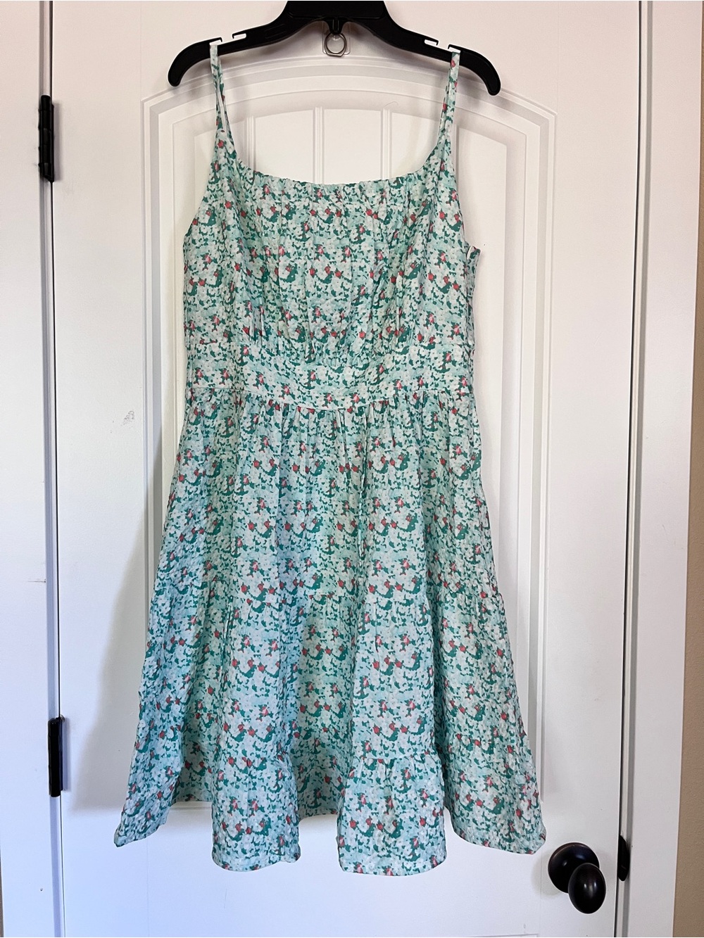 Floral Mint Mini Dress Smocked Sundress
